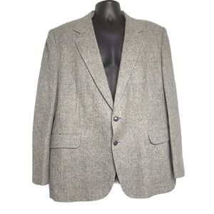 Haggar Vintage Wool Blazer Gray 46R